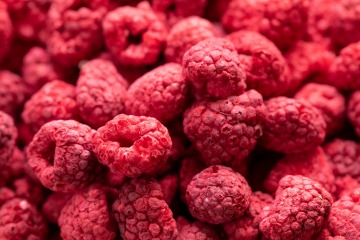 Organic raspberries freeze-dried whole 10 kg