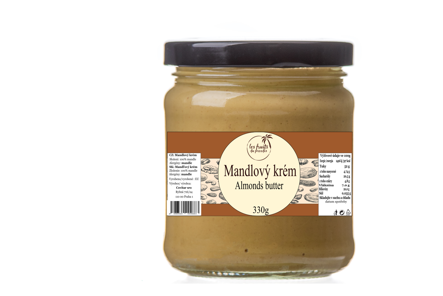 Almond butter fine 330 g