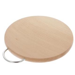 Kuchyňské prkénko kulaté s kovovým uchem 20 cm 300 g