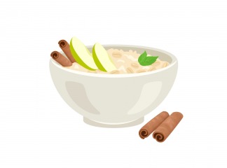 Porridge natural BIO Apple and Cinnamon  250 g