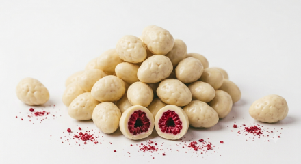Framboises lyophilisées au chocolat blanc  5 kg