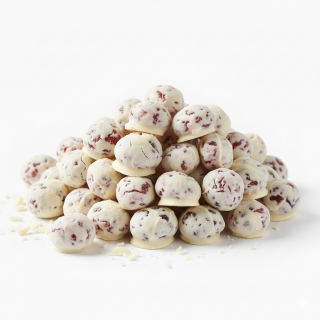 Sauerkirschen in weißer Schokolade BIO 5 kg