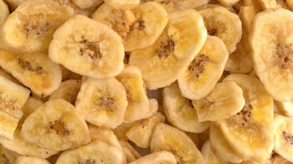 Organic banana chips unsweetened  6.35 kg