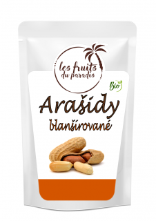 Arašídy blanšírované RAW BIO 500 g