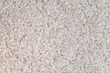 Organic round grain white rice 25 kg