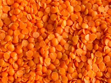 Organic red lentils half 25 kg