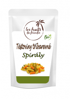 Těstoviny Spirály Tricolore - tříbarevné BIO 500 g