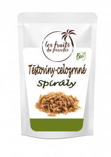 Těstoviny Spirály celozrnné BIO 500 g 1 kg