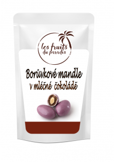 Chocolate covered almonds with blueberry coating 500 g